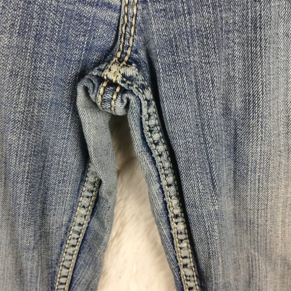 Silver Womens Jeans Suki Surplus Boot Cut Blue Denim Stone Wash Flap Pocket 28 - Picture 7 of 15